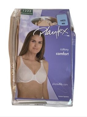 Playtex Bra 44DD Underwire 5222 Playtex Everyday Stretch Underwire Bra Nude New